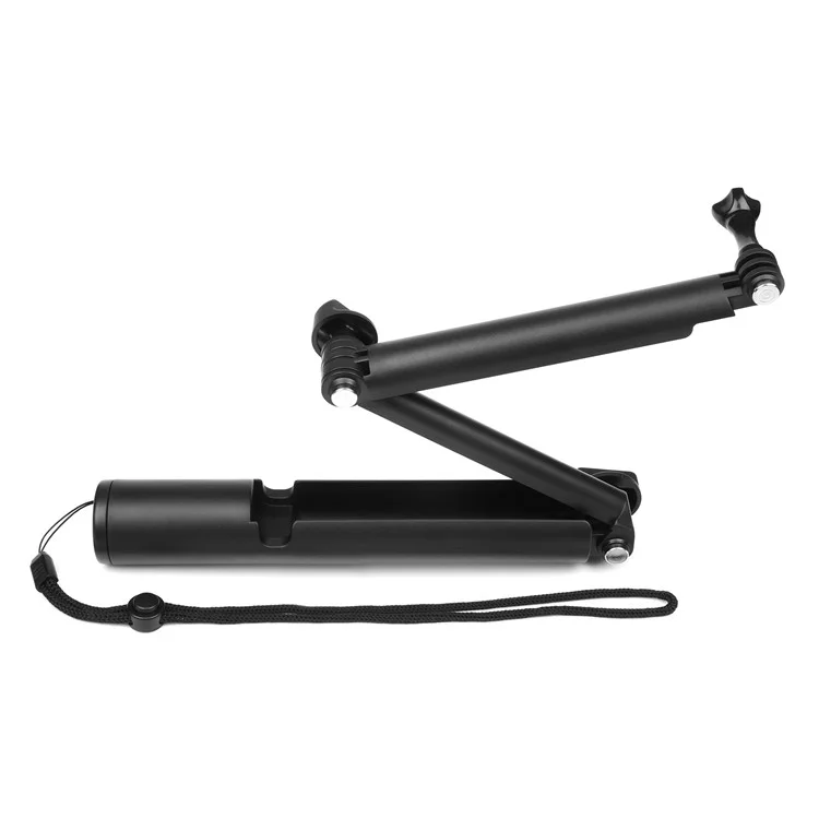 2-in-1 Folding 3-section Grip Arm Selfie Monopod Grip + Floating Bobber for GoPro/Xiaomyi/SJCAM