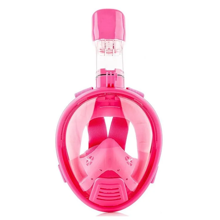 AT767 3-8 Age Kids Anti-fog Full Face Mask for GoPro Xiaomi Yi Camera Diving Set - Pink