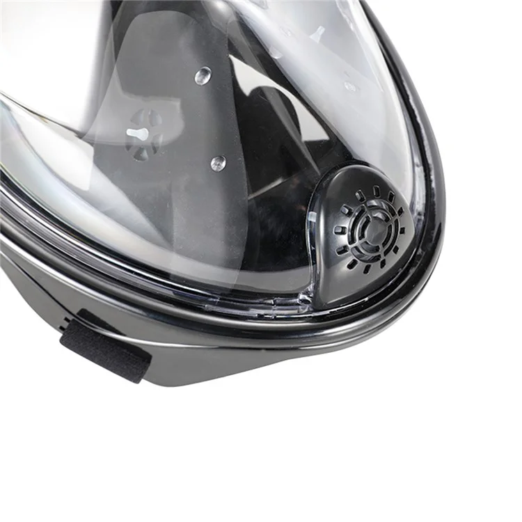 AT757 M8008 Anti-fog Full Face Mask for GoPro Xiaomi Yi Camera Diving Set - Black / Size: S / M