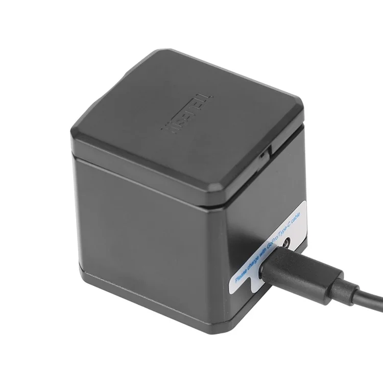 TELESIN 3 Slots Battery Storage Charging Box with 2 Battery Packs for GoPro Hero 7 Black/Hero 5/6 Action Camera
