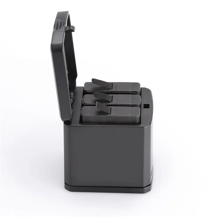 TELESIN 3 Slots Battery Storage Charging Box with 2 Battery Packs for GoPro Hero 7 Black/Hero 5/6 Action Camera