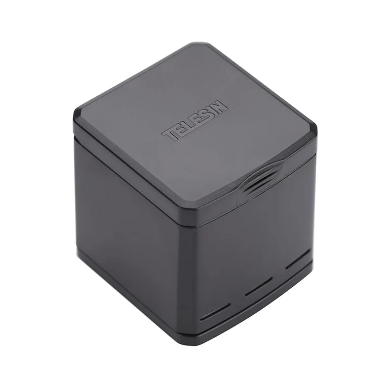 At762 Telesin 3-Canais Carregador De Bateria 3 Slots Charging Dock Bateria Caso De Transporte Para GOPRO HERO 5/6