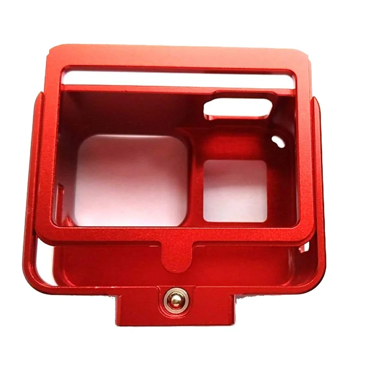 AT660 Aluminum Alloy Protective Case for GoPro Hero 6 / Hero 5 Black - Red