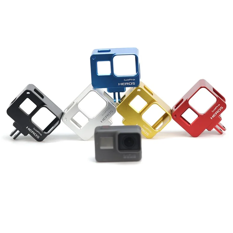 AT660 Aluminum Alloy Protective Case for GoPro Hero 6 / Hero 5 Black - Red
