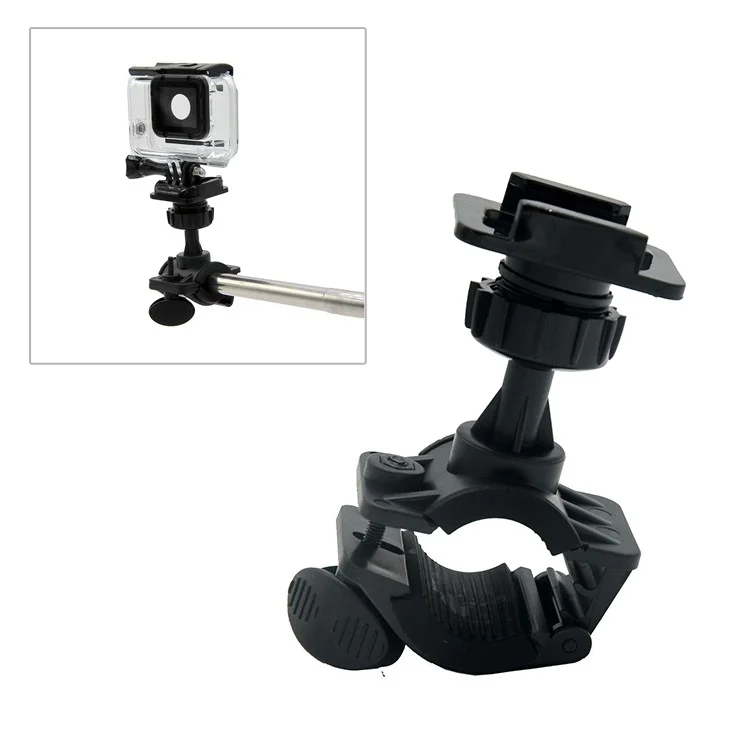 AT681 Rotatable Bike Bicycle Motorcycle Handlebar Mount Holder Adapter for GoPro Hero 6/5/4 etc.