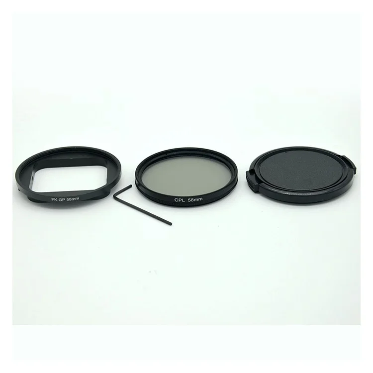 AT662 58mm CPL Lens Filter Kit for GoPro Hero 5 Black /Hero 6 Waterproof Case Protective Housing