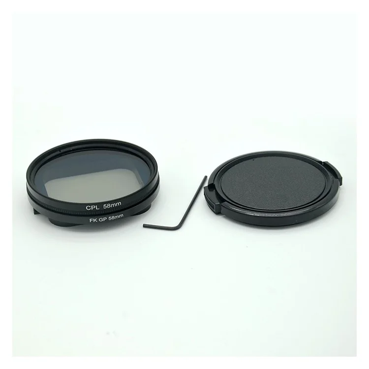 AT662 58mm CPL Lens Filter Kit for GoPro Hero 5 Black /Hero 6 Waterproof Case Protective Housing