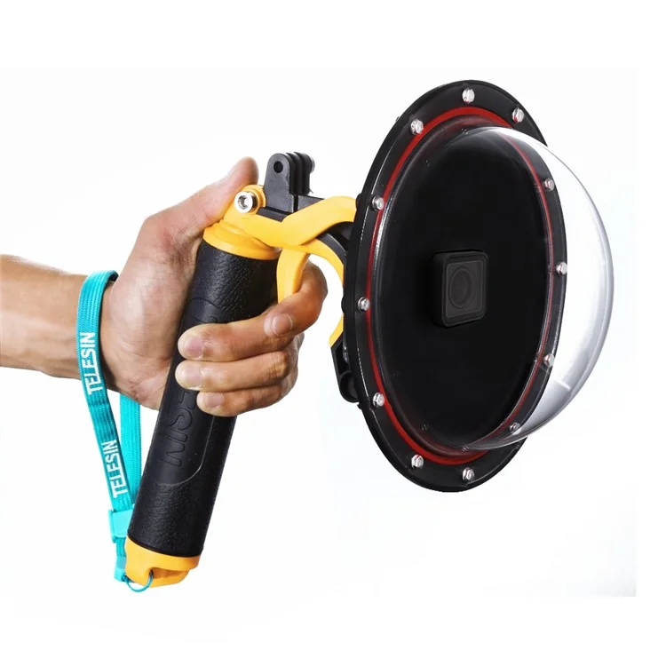 TELESIN Waterproof Housing Diving Mask Diving Dome Port for GoPro Hero 6/5