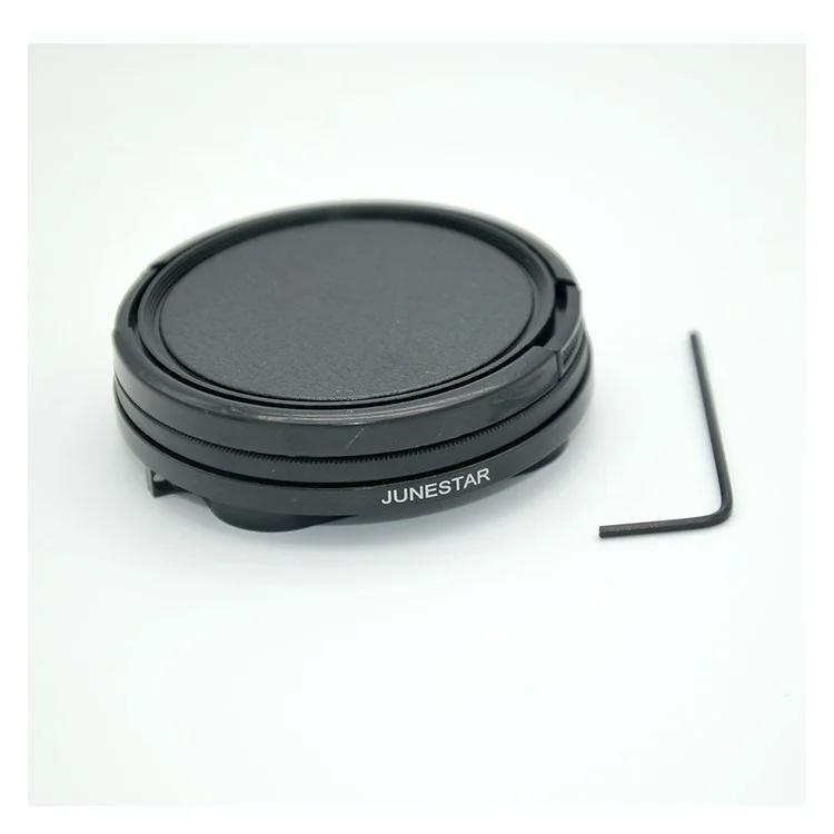 AT663 58mm UV Filter with Lens Cap and Adapter for GoPro Hero 5 / Hero 6 Waterproof Housing Case
