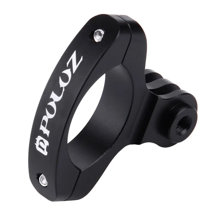 PULUZ PU193 Aluminum Alloy O Shape Bicycle Bracket Bike Handlebar Mount for Gopro Hero 5 /4 /3+ /3 /2 /1 - Black