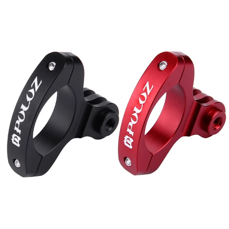 PULUZ PU193 Aluminum Alloy O Shape Bicycle Bracket Bike Handlebar Mount for Gopro Hero 5 /4 /3+ /3 /2 /1 - Black