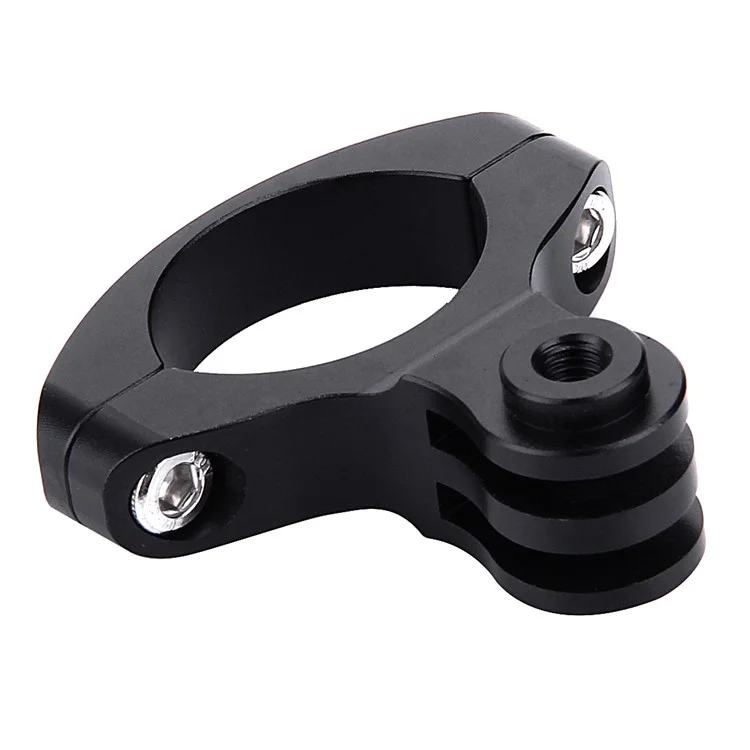 PULUZ PU193 Aluminum Alloy O Shape Bicycle Bracket Bike Handlebar Mount for Gopro Hero 5 /4 /3+ /3 /2 /1 - Black