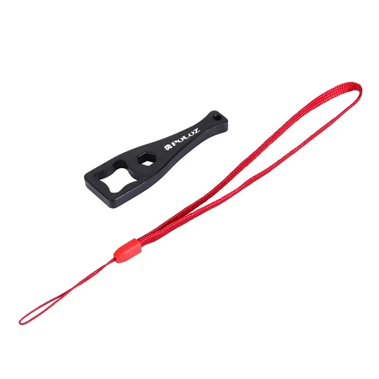 PULUZ PU122B Plastic Thumbscrew Wrench Spanner with Lanyard for GoPro HERO5/4 Session/4/3+/3/2/1 - Black