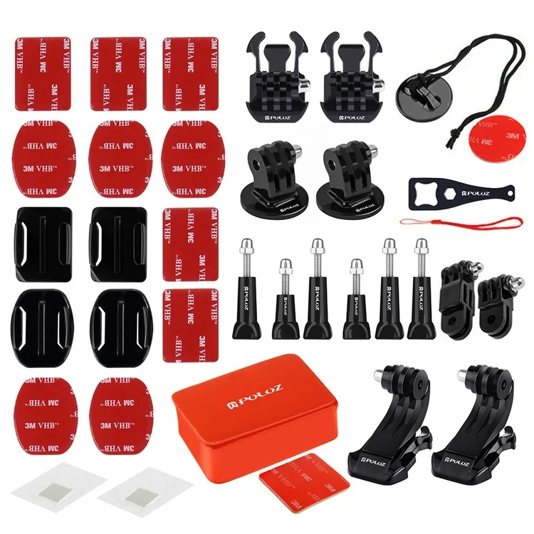 PULUZ PKT27 53 in 1 Portable Action Set Mount for GoPro Hero 4/3+/3/2/1 SJ4000/5000/6000/Xiaomi Yi