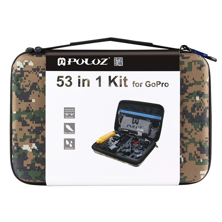 PULUZ PKT27 53 in 1 Portable Action Set Mount for GoPro Hero 4/3+/3/2/1 SJ4000/5000/6000/Xiaomi Yi