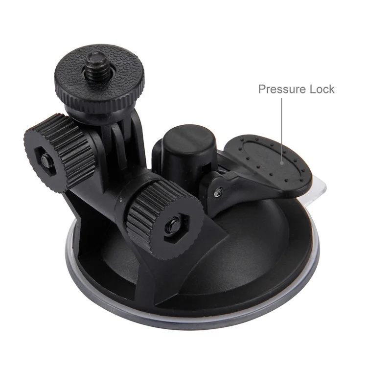 PULUZ PU51 Car Suction Cup Mount with Screw Tripod Mount Adapter Storage Bag for GoPro Hero 7/6/5, DJI OSMO Action Camera