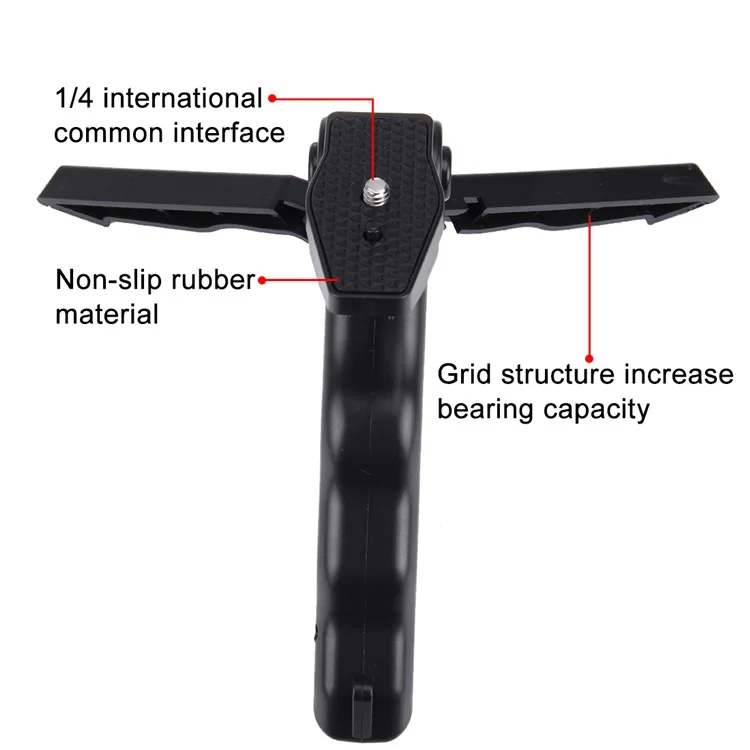 Puluz PU191 Grip Pliing Trépied Support Avec Adaptateur & Vis Pour GoPro Hero6 / 5/4/3 + / 3/2/1, SJ4000, Caméras Numériques