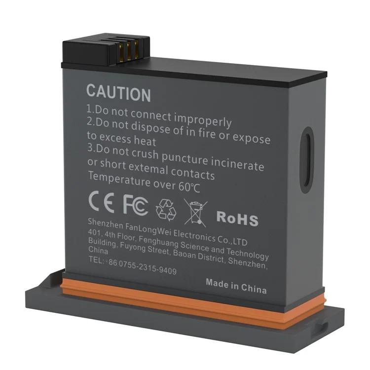 1300MA Li-po Battery with Storage Box Case for DJI OSMO Action Camera Accessories