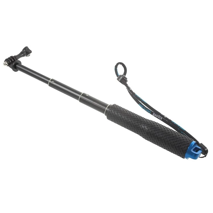 Extendable Handheld Self-portrait Monopod for GoPro Hero 4/3+/3/2/1 - Blue
