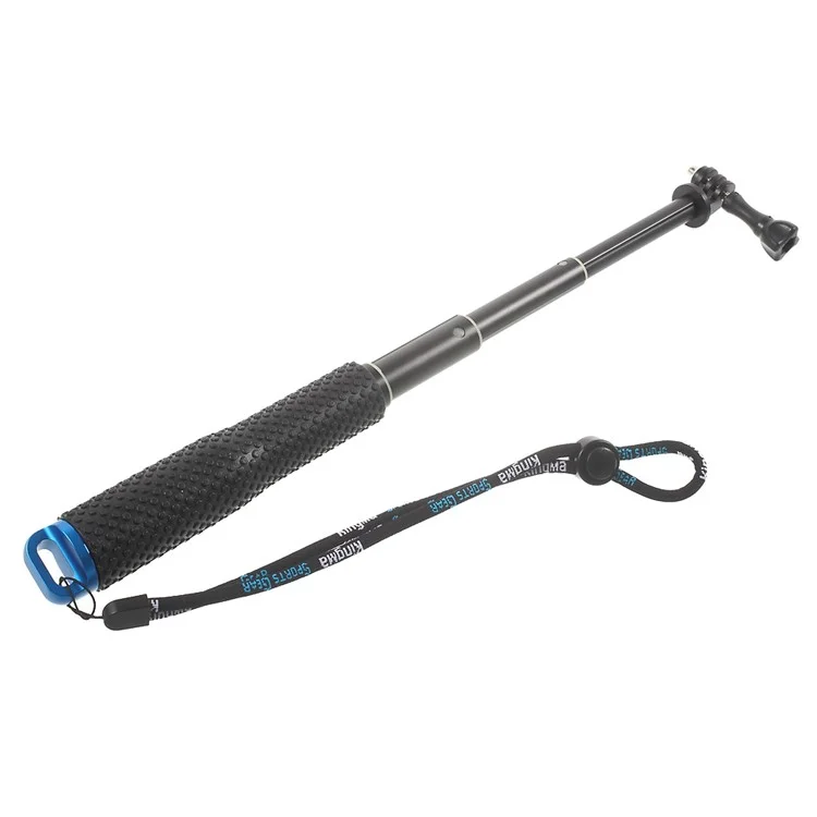 Extendable Handheld Self-portrait Monopod for GoPro Hero 4/3+/3/2/1 - Blue