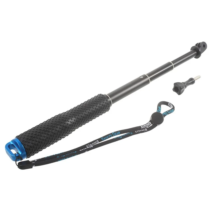 Extendable Handheld Self-portrait Monopod for GoPro Hero 4/3+/3/2/1 - Blue