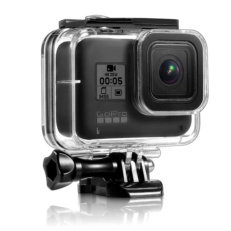 For Gopro 8 Waterproof Case+Red Purple Pink Filter