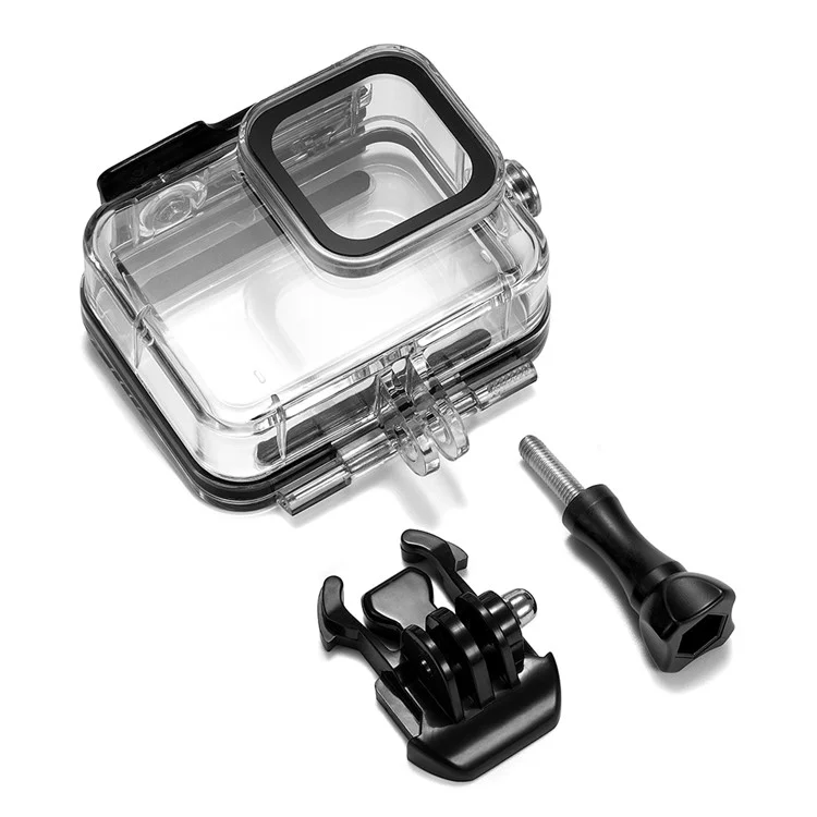 Für Gopro 8 Wasserdichte Hülle + Rot Lila Rosa Filter