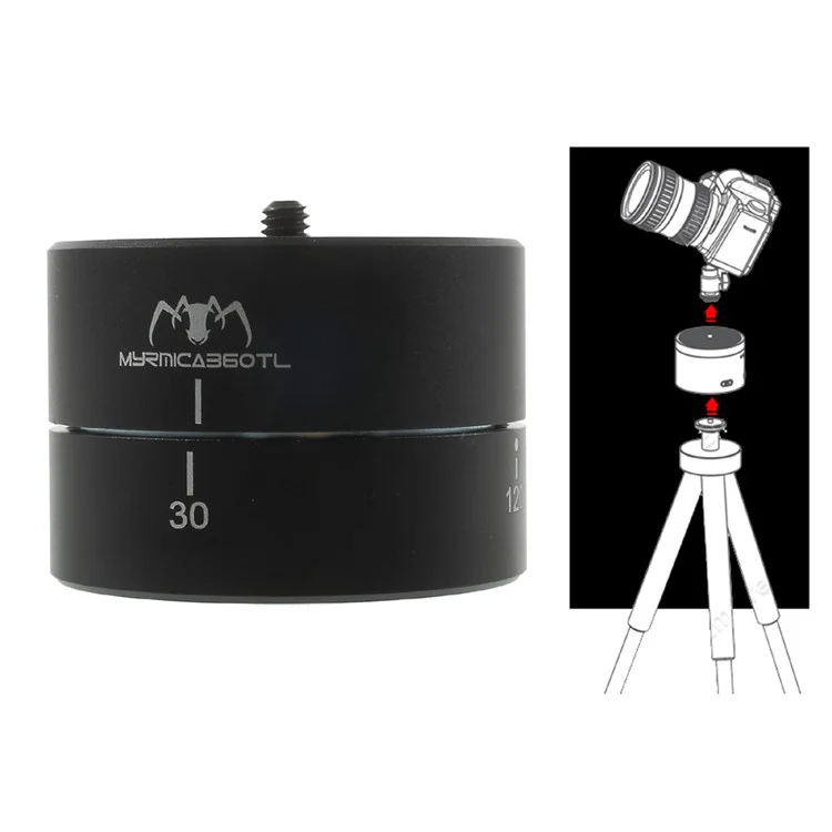 MYRMICA 360TL 360° 120 Mins Lapse Timing Pan and Tilt Head for DSLR GoPro Cameras