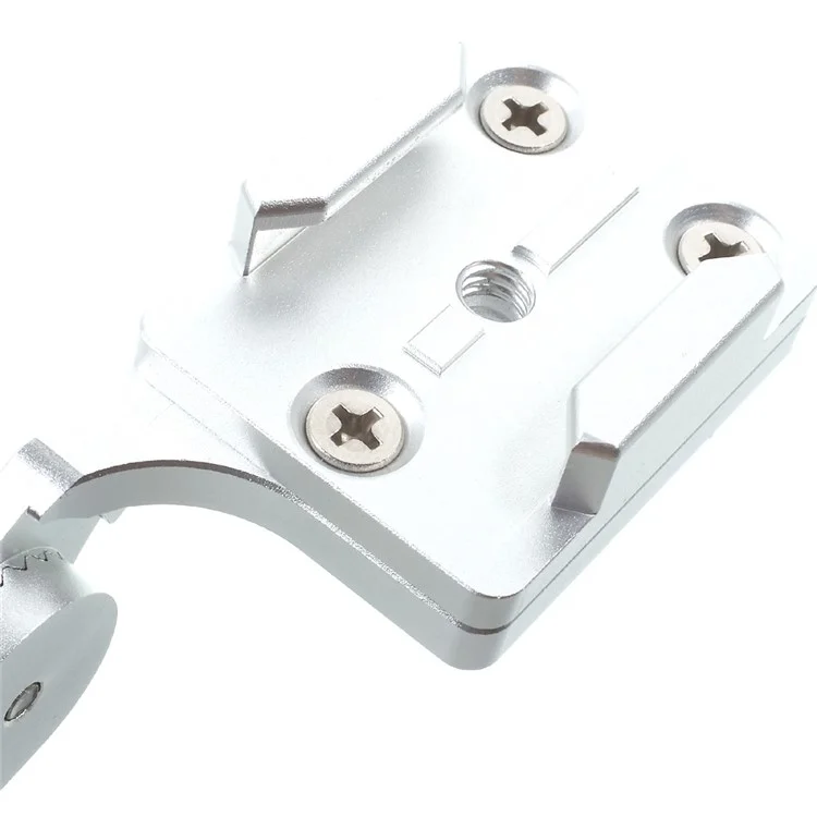 LINGLE CNC Metal Motorcycle Rear View Mirror Stand for GoPro SJCAM Xiaomi Yi - Silver Color