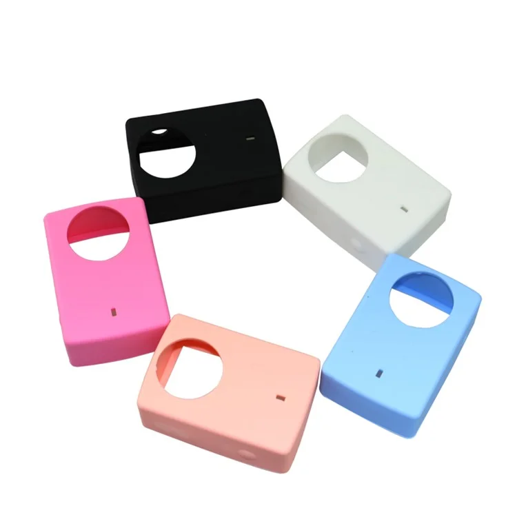 Silicone Protective Case with Lens Cover for Xiaoyi II 4K Sport Camera - Black