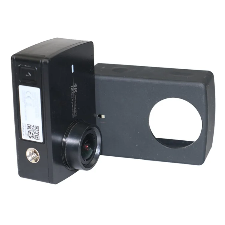 Silicone Protective Case with Lens Cover for Xiaoyi II 4K Sport Camera - Black