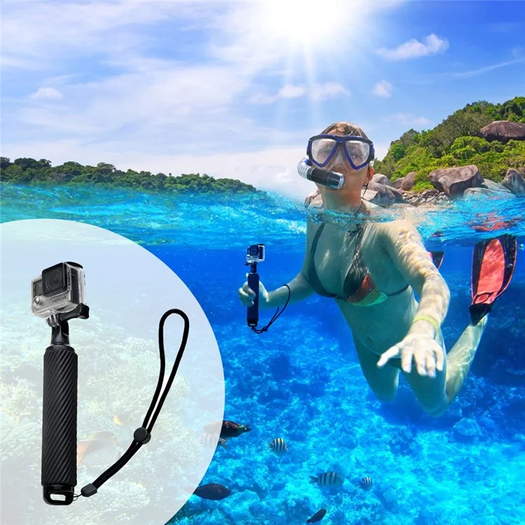 EVA ABS Floating Handle Grip for GoPro Hero 5/4/3+/3/2/1/Xiaomi Yi/Xiaoyi 4K - Black