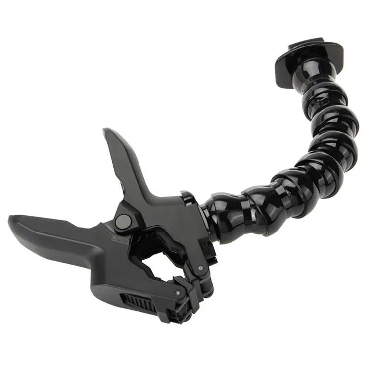 Pince à mâchoire Jaws + Ensemble de montage à bras articulé en 8 sections pour GoPro Xiaoyi SJCAM