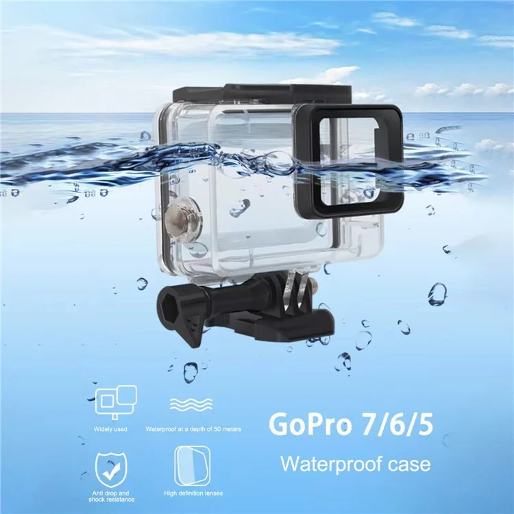45m Underwater Waterproof Housing Case for GoPro Hero 5 Black
