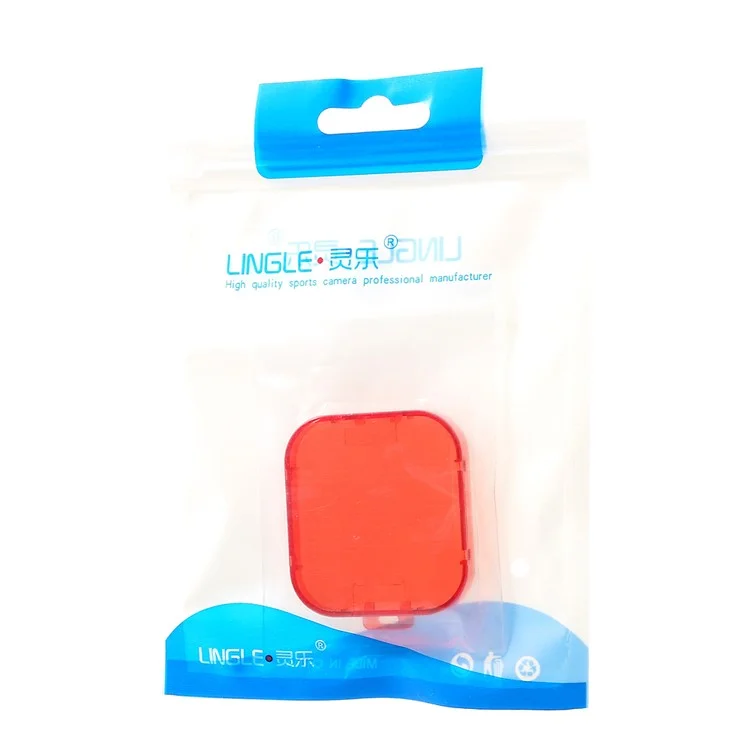 LINGLE L39 Color Filter Lens for GoPro Hero6 Black / Hero5 Black - Red