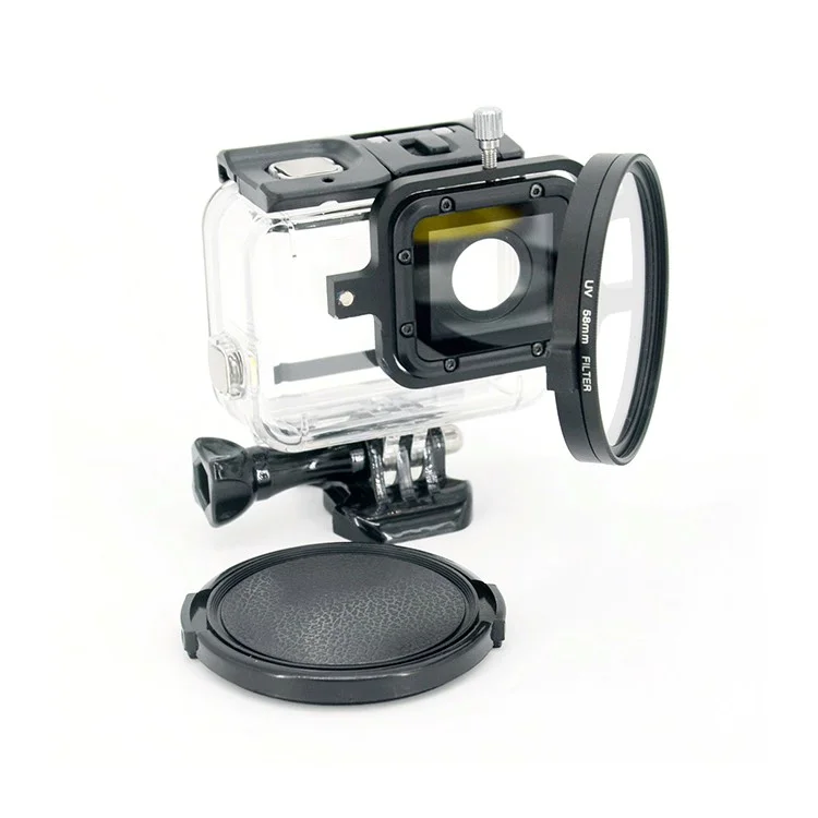 LINGLE 58mm UV Filter Lens for GoPro Hero 5 Black Waterproof Housing