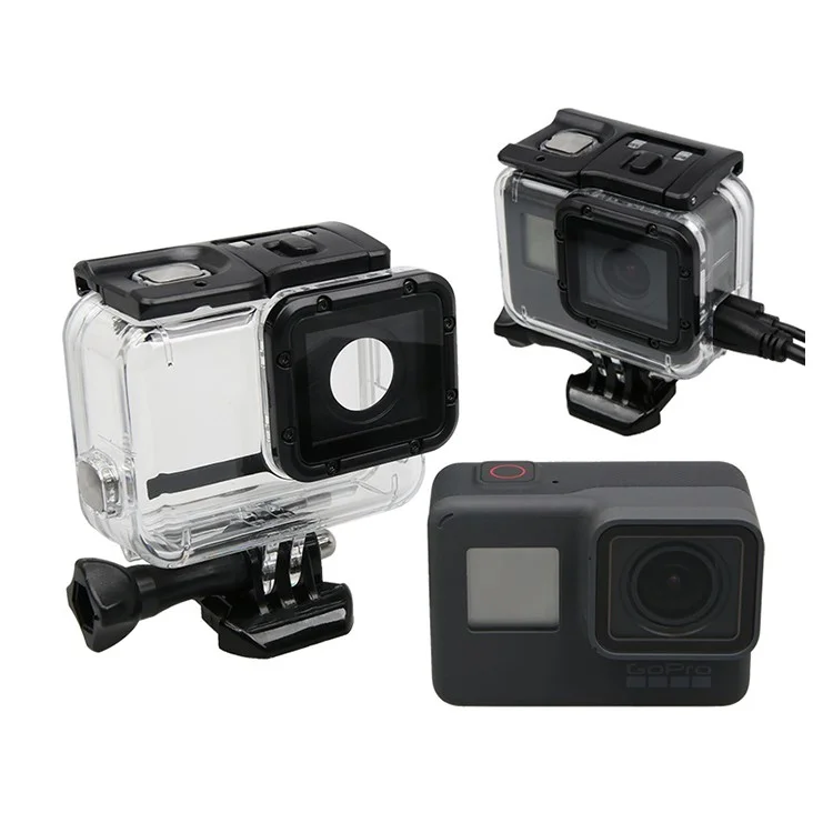 Cable-through Side Opening Protective Housing Case for GoPro Hero 5 Black Action Camera