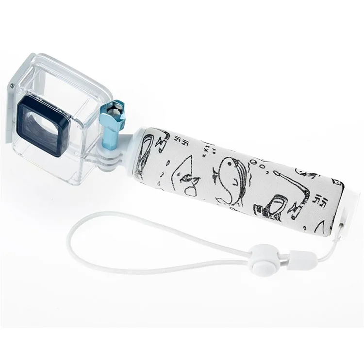 XIAOYI YI Non-slip Cartoon Pattern Floating Handle Bobber Grip for Xiaoyi 4K Action Camera - White