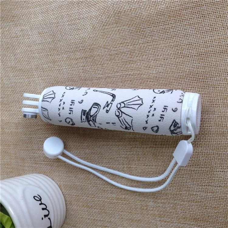 XIAOYI YI Non-slip Cartoon Pattern Floating Handle Bobber Grip for Xiaoyi 4K Action Camera - White