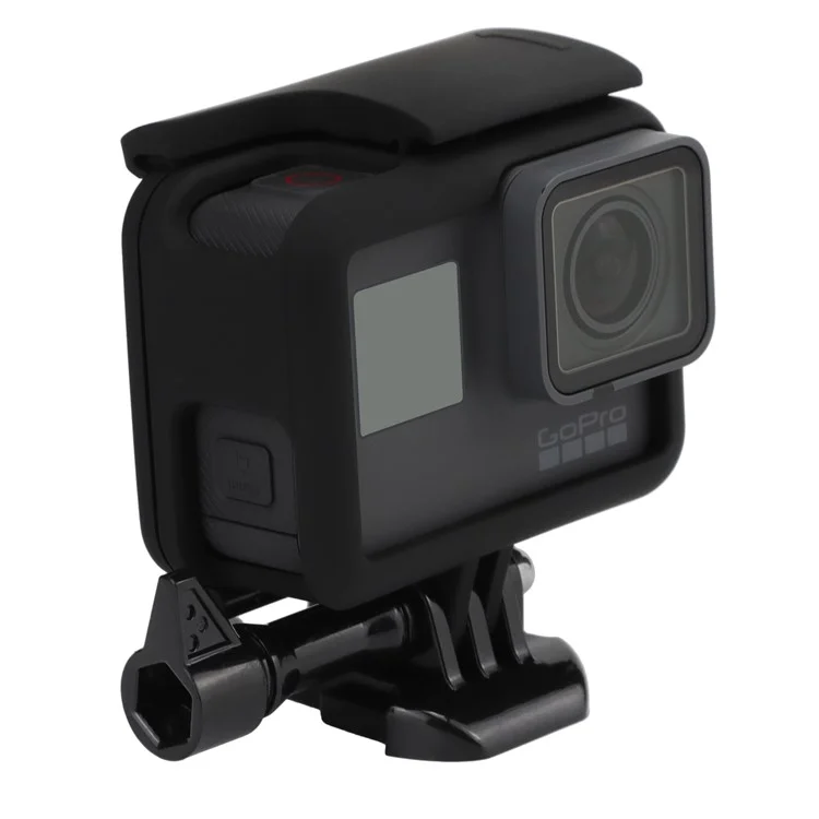 Housing Frame Cover with Base & Thumb Screw for GoPro Hero6 Black / Hero5 Black - Black