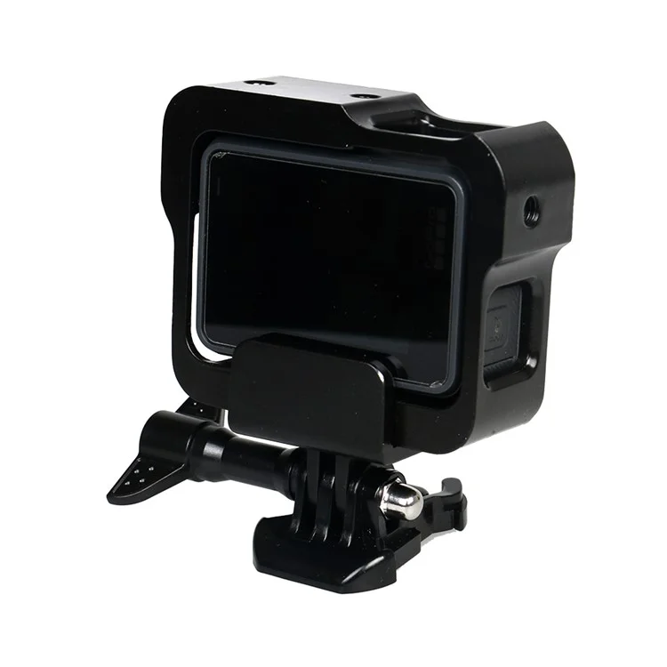 Aluminium Alloy Protective Frame Housing Set for GoPro Hero6 Black / Hero5 Black - Black