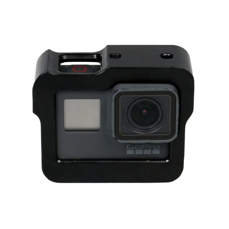 Aluminium Alloy Protective Frame Housing Set for GoPro Hero6 Black / Hero5 Black - Black