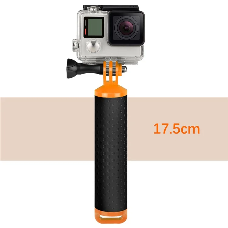 XTGP 279 Floaty Bobber Camera Hand Grip with Thumb Screw for Gopro Hero 5 Black/4/3+/3/2/1 Xiaomi Yi etc. - Orange