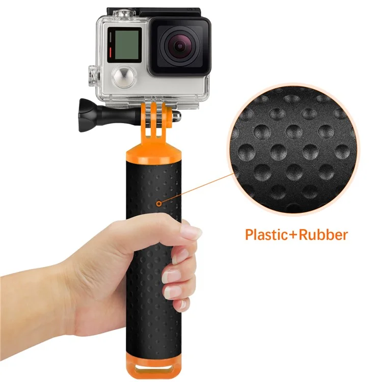 XTGP 279 Floaty Bobber Camera Hand Grip with Thumb Screw for Gopro Hero 5 Black/4/3+/3/2/1 Xiaomi Yi etc. - Orange
