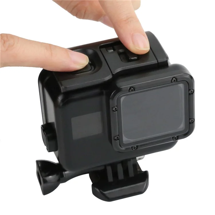 SHOOT Underwater 40m Waterproof Case for GoPro Hero6 Black / Hero5 Black with Thumbscrew (XTGP377A) - Black
