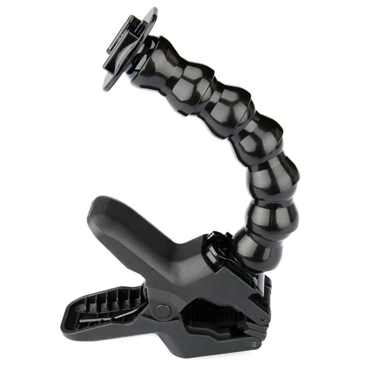 Jaws 7 Joints Clamp Clip Mount + Adjustable Snake Arm Mount for GoPro Hero6 Black/HERO5 Black4/3+/SJ4000/SJ5000/SJ6000/Xiaomi Yi