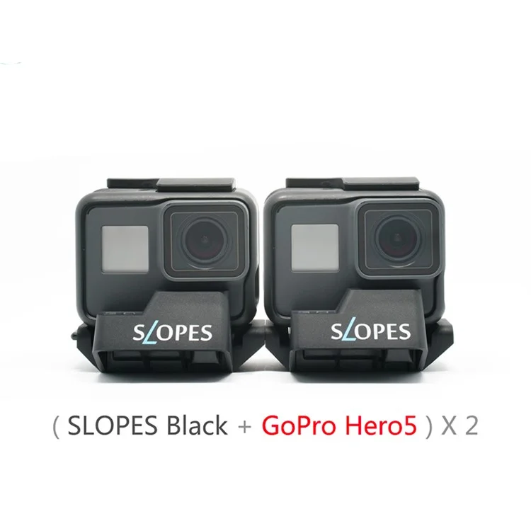 ROGETI Slopes Black Multi-functional 5 Facets Bracket Stand for GoPro Hero6 Black/Hero5 Black/4/3+, Xiaoyi 4K etc. - Black