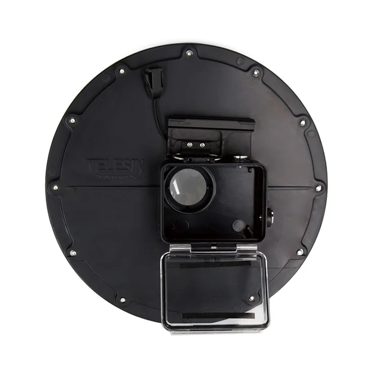 TELESIN GP-T03 GoPro Dome Port with Pistol Trigger Gadget and Hand Grip for GoPro Hero3+/4 - Orange