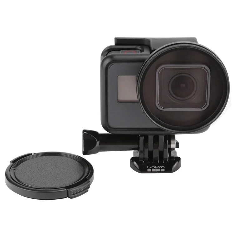 XTGP380 52mm UV Ultra-Violet Filter Lens with Lens Cover and Adapter for GoPro Hero6 Black / Hero5 Black