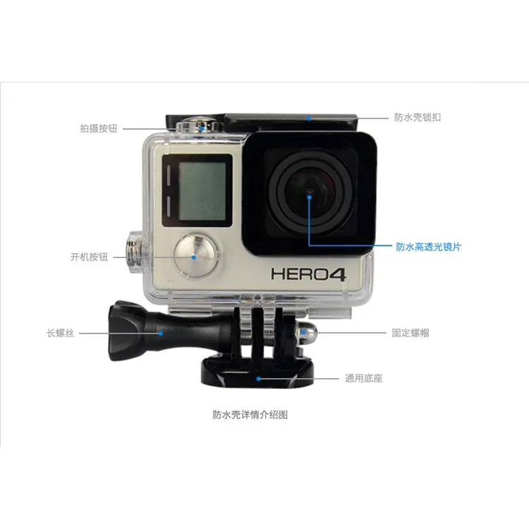 28 in 1 Outdoor GoPro Accessories Kit for GoPro Hero 4/3+/3 with Chest Belt Headband